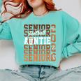 2026 Football Senior Auntie Graduation Matching Family Comfort Colors Sweatshirt Chalky Mint