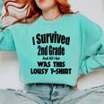 2nd Grade Graduation Boy Girl Graduate Education Comfort Colors Sweatshirt Chalky Mint