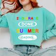 2nd Grade Graduation Shirt 2nd Grade Done Summer Loading Comfort Colors Sweatshirt Chalky Mint