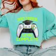 3rd Grade Level Complete Gamer Class Of 2026 Graduation Comfort Colors Sweatshirt Chalky Mint