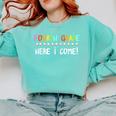 4th Grade Here I Come Cute 3rd Grade Graduation Shirt Comfort Colors Sweatshirt Chalky Mint