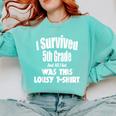 5th Fifth Grade Graduation Shirt Boy Girl Graduate Education Comfort Colors Sweatshirt Chalky Mint