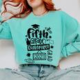 5th Grade Graduate 2021 Graduate Quarantine Fifth Graduation Comfort Colors Sweatshirt Chalky Mint