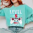 5th Grade Graduation Elementary School Graduate Level 5 Comfort Colors Sweatshirt Chalky Mint