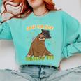 6th Grade Graduation Sloth Nailed It Class Of 2025 Comfort Colors Sweatshirt Chalky Mint