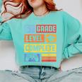 6th Grade Level Complete Shirt Graduation Last Day Of School Comfort Colors Sweatshirt Chalky Mint