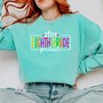8th Grade Graduate 2024 Graduation Last Day Of School Comfort Colors Sweatshirt Chalky Mint