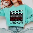 8th Grade Graduation 2026 Graduate Clapperboard Comfort Colors Sweatshirt Chalky Mint