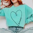 Accountant Heart Shirt Graduation Comfort Colors Sweatshirt Chalky Mint