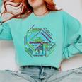 Accounting Major Shirt Graduation College CPA Word Cloud Comfort Colors Sweatshirt Chalky Mint