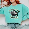 The Addams Family TV Series – Uncle Fester Graduation Spark Premium Comfort Colors Sweatshirt Chalky Mint