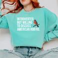 American Robin Bird Watching Lover Introvert Quote Comfort Colors Sweatshirt Chalky Mint American Robin Bird Watching Lover Introvert Quote Comfort Colors Sweatshirt Chalky Mint