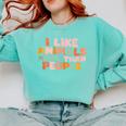 I Like Animals More Than People Sarcastic Introvert Comfort Colors Sweatshirt Chalky Mint
