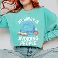 Anti-Social Club Homebody Introvert Hibernate Hermit Shyness Comfort Colors Sweatshirt Chalky Mint Anti-Social Club Homebody Introvert Hibernate Hermit Shyness Comfort Colors Sweatshirt Chalky Mint