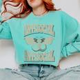 Antisocial Butterfly Quote Socially Selective Introvert Comfort Colors Sweatshirt Chalky Mint