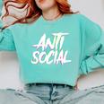 Antisocial Introvert I Hate People Antisocial Club EDM Premium Tri-Blend Comfort Colors Sweatshirt Chalky Mint Antisocial Introvert I Hate People Antisocial Club EDM Premium Tri-Blend Comfort Colors Sweatshirt Chalky Mint