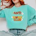 Antisocial Moms Club Introvert Mom Mothers Introverted Retro Comfort Colors Sweatshirt Chalky Mint Antisocial Moms Club Introvert Mom Mothers Introverted Retro Comfort Colors Sweatshirt Chalky Mint