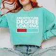 Architecture Degree Loading Graduation Student Comfort Colors Sweatshirt Chalky Mint