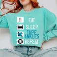 Athletic Trainer Eat Sleep Tape Ankles Graduation Comfort Colors Sweatshirt Chalky Mint