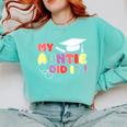 My Auntie Did It Aunt Graduation Nurse Doctor Aunt Graduated Comfort Colors Sweatshirt Chalky Mint