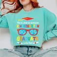 Awesome Kindergarten Graduate Looks Like 2024 Graduation Comfort Colors Sweatshirt Chalky Mint