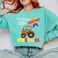 My Baby Just Crushed Preschool Graduation Comfort Colors Sweatshirt Chalky Mint