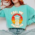 Bachelor Graduation For University Degree Party Llama Comfort Colors Sweatshirt Chalky Mint