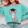 Bachelor Master Cats Graduation 2026 Graduate Comfort Colors Sweatshirt Chalky Mint