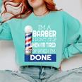 Barber Stylist Barber College Graduation Comfort Colors Sweatshirt Chalky Mint