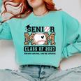 Baseball Senior Class Of 2027 Senior 2027 Graduation Women Comfort Colors Sweatshirt Chalky Mint