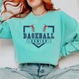 Baseball Senior Night Baseball Senior 2025 Graduation 50 Comfort Colors Sweatshirt Chalky Mint