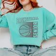 Basketball Senior For Boys &Girls Class 2025 Graduation Comfort Colors Sweatshirt Chalky Mint