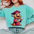 Bearded Dragon Graduation Kindergarten Elementary Girl Boy Comfort Colors Sweatshirt Chalky Mint