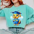 Bee Graduation Cute Kindergarten Elementary High School Comfort Colors Sweatshirt Chalky Mint