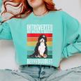 Bernedoodle Dog Introvert Bernedoodle Comfort Colors Sweatshirt Chalky Mint