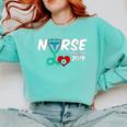 Best Nurse Graduation- RN Nurse Established 2019 LPN Comfort Colors Sweatshirt Chalky Mint