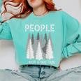 Bigfoot People Not a Big Fan Sasquatch Introvert Comfort Colors Sweatshirt Chalky Mint Bigfoot People Not a Big Fan Sasquatch Introvert Comfort Colors Sweatshirt Chalky Mint