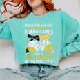 Board Game Saying Shy Introvert Geeks Comfort Colors Sweatshirt Chalky Mint