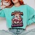Book Lover Owl Reading Books Introvert Bookworm Comfort Colors Sweatshirt Chalky Mint