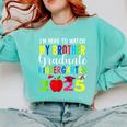 My Brother Graduated Kindergarten Class Of 2025 Graduation Comfort Colors Sweatshirt Chalky Mint