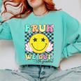 Bruh We Out 5th Graders Fifth Grade Graduation Class 2025 Comfort Colors Sweatshirt Chalky Mint