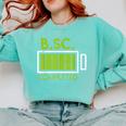 Bsc Completed Bachelor Of Science Graduation 2025 Comfort Colors Sweatshirt Chalky Mint