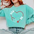 BSN RN Nurse Graduation Nursing Essentials BSN Nurses Comfort Colors Sweatshirt Chalky Mint