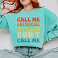 Call Me Antisocial But Please Don't Call Me Introvert Comfort Colors Sweatshirt Chalky Mint Call Me Antisocial But Please Don't Call Me Introvert Comfort Colors Sweatshirt Chalky Mint
