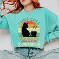 Cats Coffee & 3 People Tee Cute Font Introvert Humor Comfort Colors Sweatshirt Chalky Mint Cats Coffee & 3 People Tee Cute Font Introvert Humor Comfort Colors Sweatshirt Chalky Mint