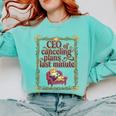 CEO Of Canceling Plans Flake Introvert Friend Premium Tri-Blend Comfort Colors Sweatshirt Chalky Mint CEO Of Canceling Plans Flake Introvert Friend Premium Tri-Blend Comfort Colors Sweatshirt Chalky Mint