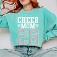 Cheer Mom Senior 2026 Cheerleaders Graduation Mother Comfort Colors Sweatshirt Chalky Mint