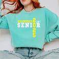 Cheerleading Senior Night Cheer Senior 2025 Graduation 11 Comfort Colors Sweatshirt Chalky Mint