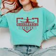 Cheerleading Senior Night Cheer Senior 2026 Graduation 69 Comfort Colors Sweatshirt Chalky Mint