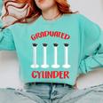 Chemistry Science Joke Graduated Cylinder Graduation T-Shirt Comfort Colors Sweatshirt Chalky Mint